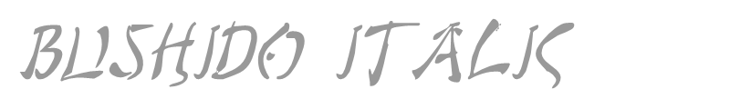 Bushido Italic